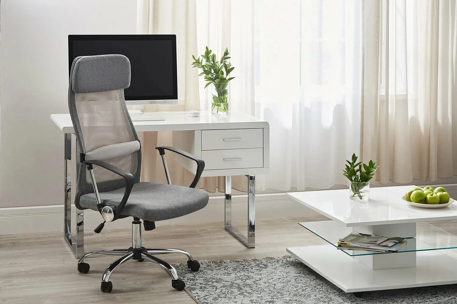 A stylish ergonomic computer chair